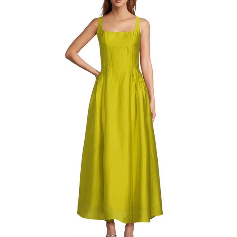 ANTONIO MELANI Vibrant Green Maxi Dress